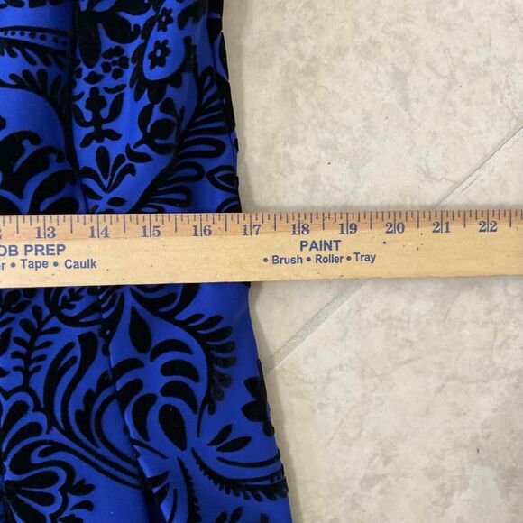 Roz & Ali  Cocktail Party Dress Velvet burnout Fit n Flare women’s plus size 14 - Picture 7 of 8